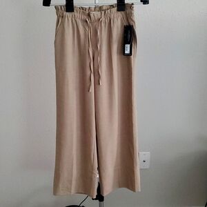 Liverpool Los Angeles - Pull-On Tie Waist Leg Wide Ankle - XS - Tan